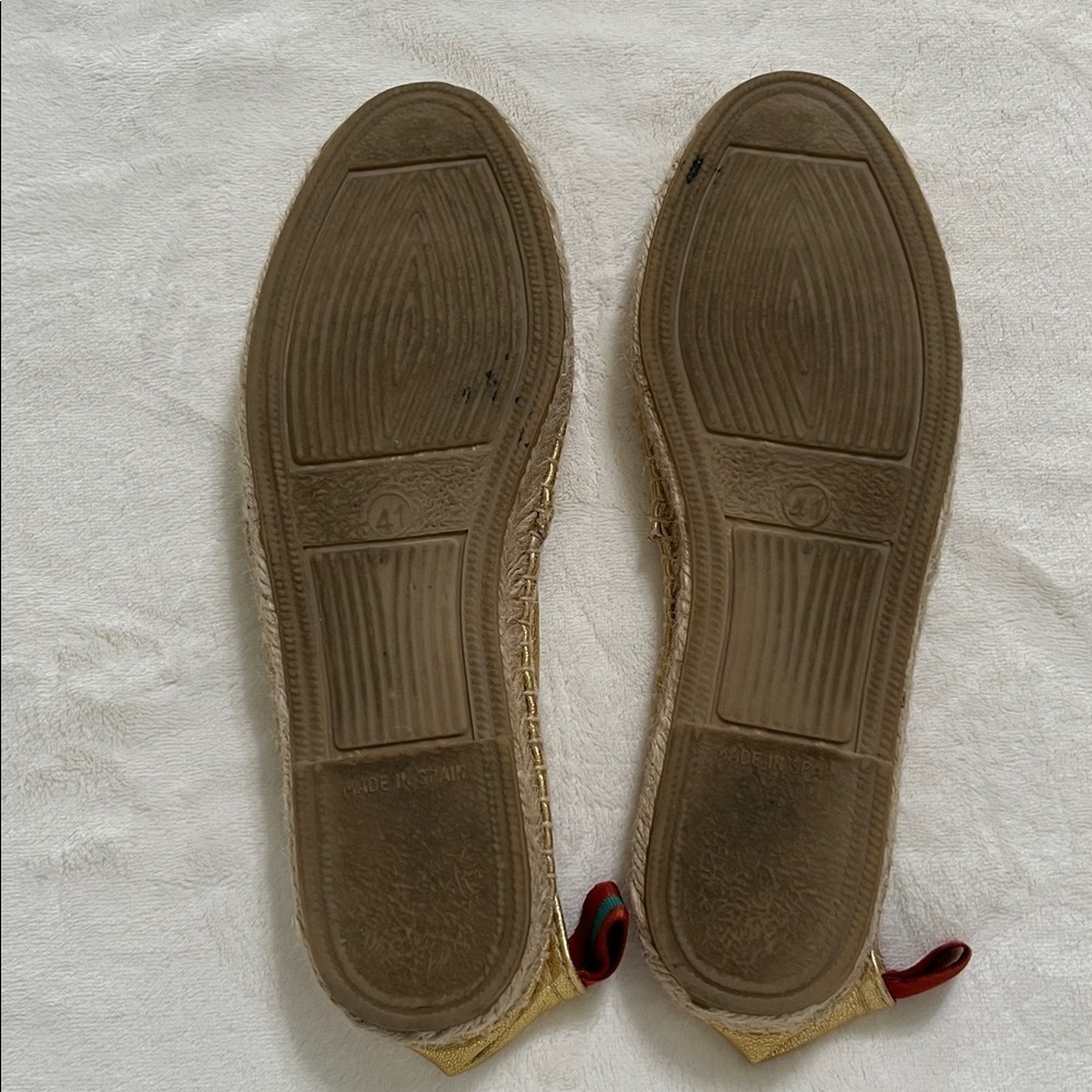 Penelope Chilvers Gold Espadrille Slip-Ons - Picture 7 of 15